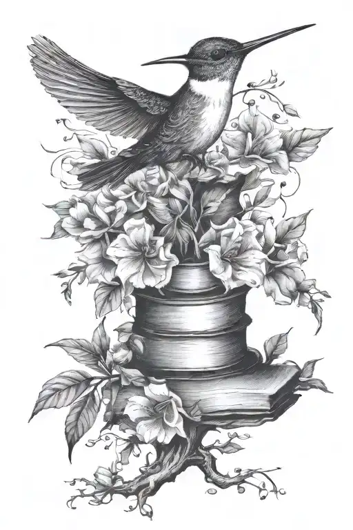 Tree Hummingbird Books Flowers