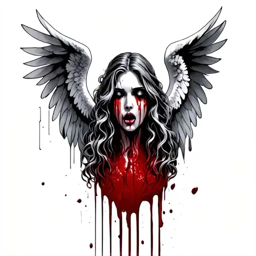 Angel Crying Blood