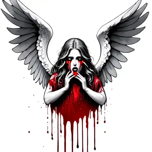Angel Crying Blood