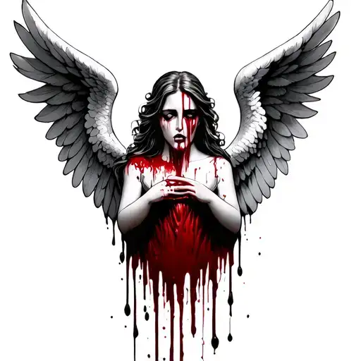 Angel Crying Blood