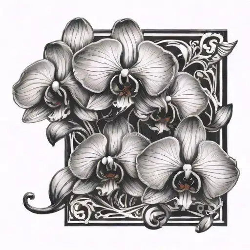 Orchid And S Letter