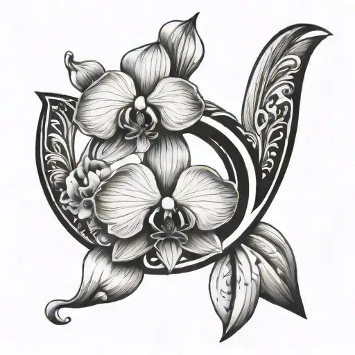 Orchid And S Letter S