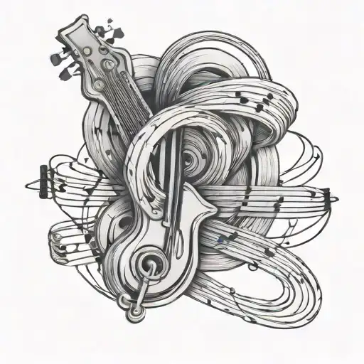 Music Cords Wrapped Around Forearm