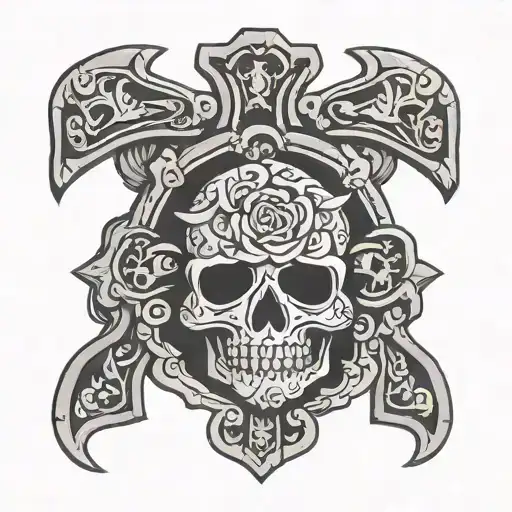 A Mexican Cross With Hecho En Mexico Written A Round It