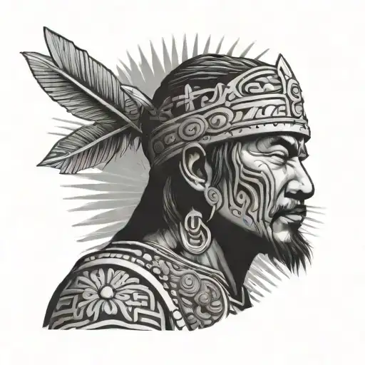 Filipino Cross Warrior Meditating