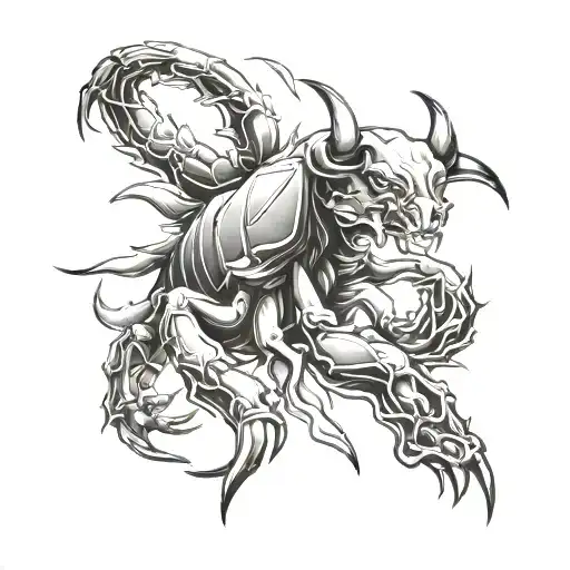 Bull And Scorpion Hybrid