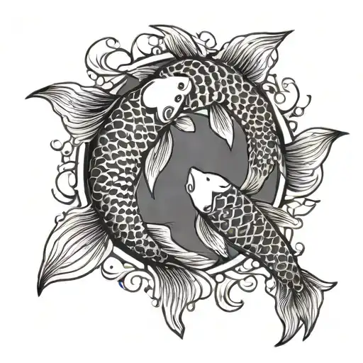 Koi Fish Ying Yang