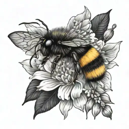 Bumblebee And Flower Semicolon Incorporated