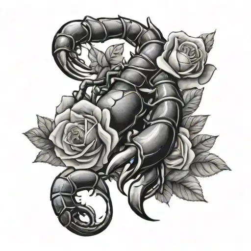 Scorpion With Roses