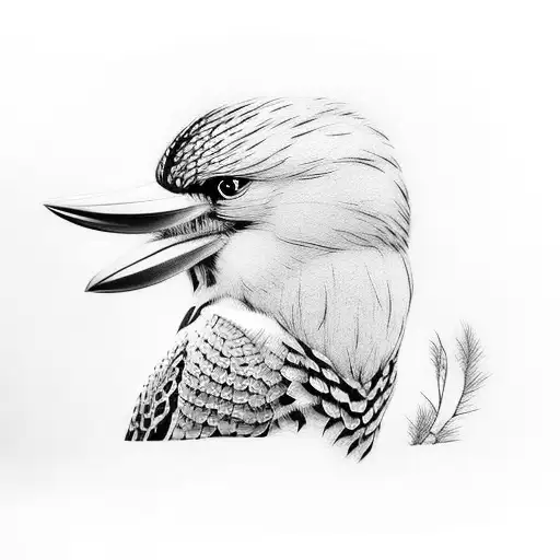 Half Sleeve Neotraditional Agressive Kookaburra