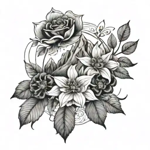 Flower Surrounded My Mountain