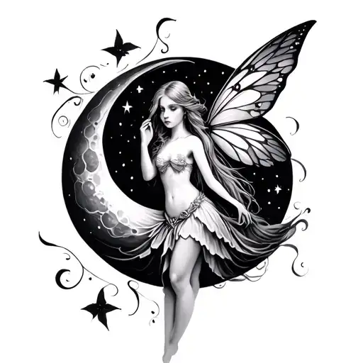 Fairy In Moon