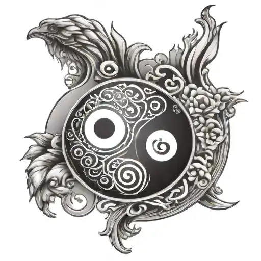 Yin Yang Club Symbol Cards