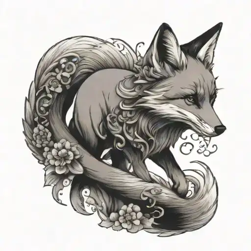 Japanese Girl Fox Full Body