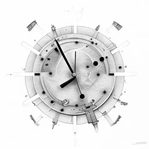 Clock Children Time Storm Light Construction Chain