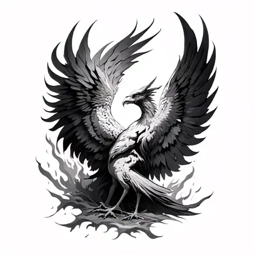 Phoenix Rising From Ashes