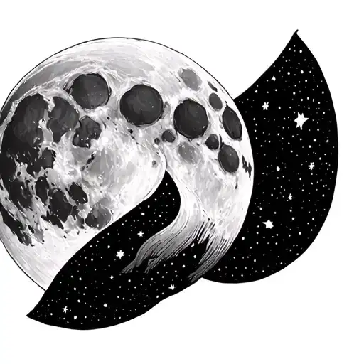 Moon Drawing And Cancer