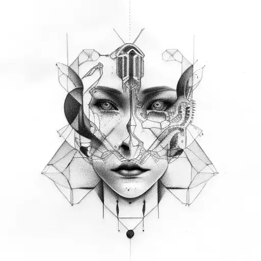 Golden Ratio Human Body Nirvanna Dark Lines