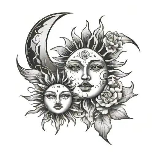 Sun And Moon For Couple