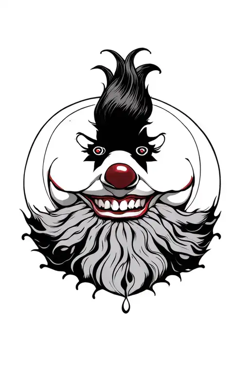 Evil Clown Face