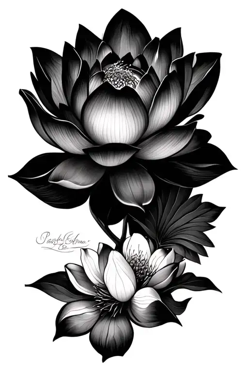 Lotus And Plum Blossom