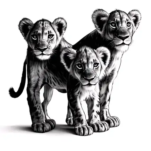 3 Lion Cubs