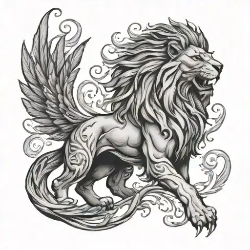 Lion And Phoenix
