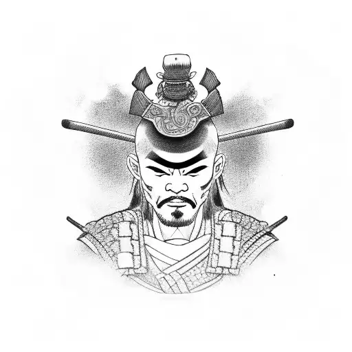 Samurai Playing Card Of Good And Evil