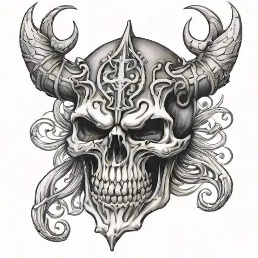 Demonic Skull Medieval