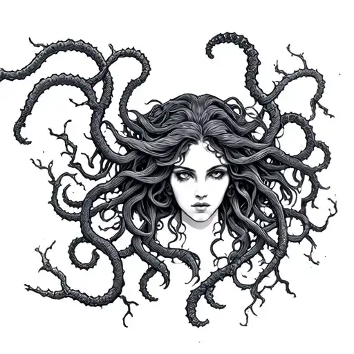 Lilith And Medusa Intertwined Vines