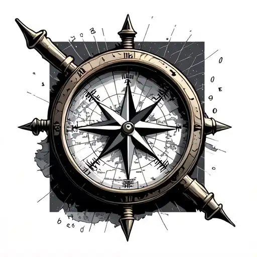 Compass And Map