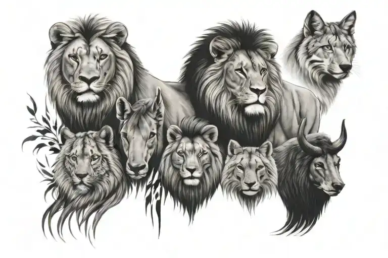 Big 5 Animals Native