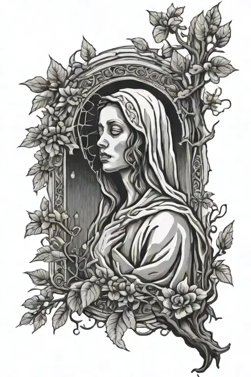 Poisoned Tree Above A Virgin Mary