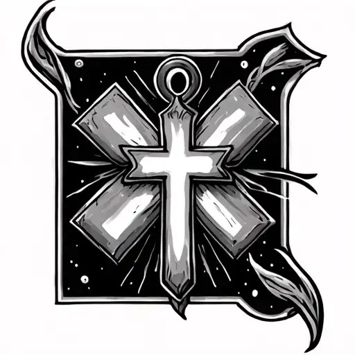 Semicolon With A Cross