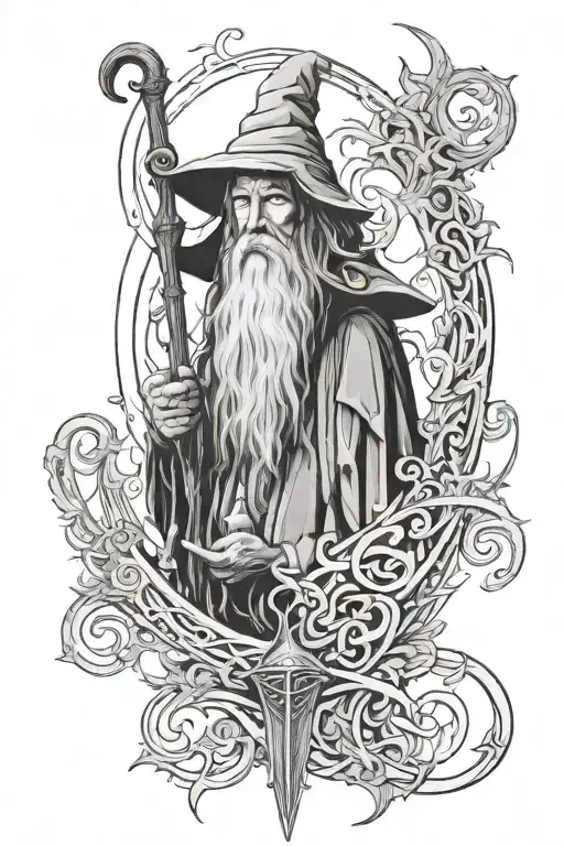 Gandalf With His Symbol Incorporated