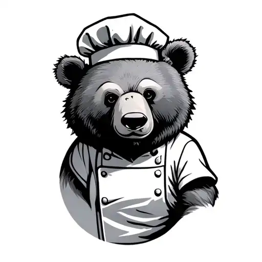 Comedic Chef As Bear