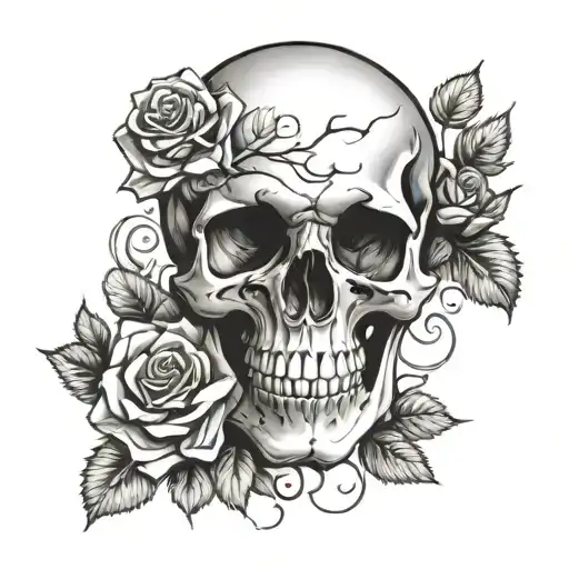 Skull And Roses