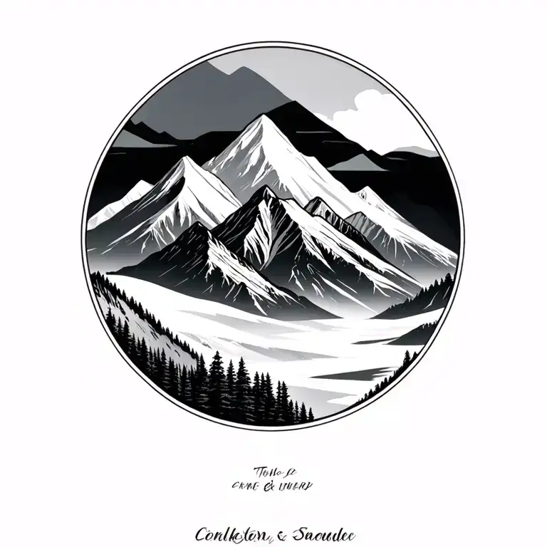 Mountains Minimalist With The Following Names Hidden In O