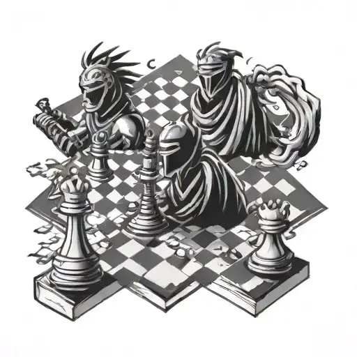 Chess Board With Ninjas