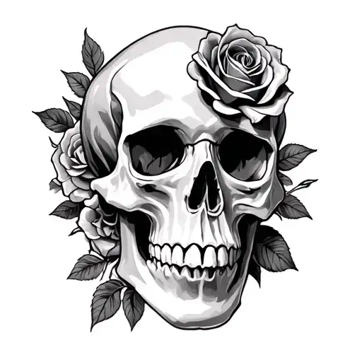 Skull And Roses