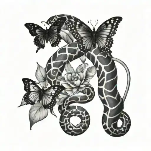 Snake And Butterfly Spine