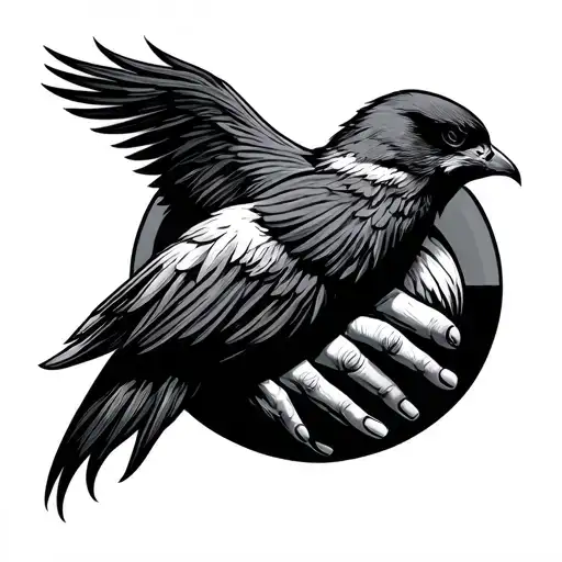 Engraving Style Symbolising Brotherhood