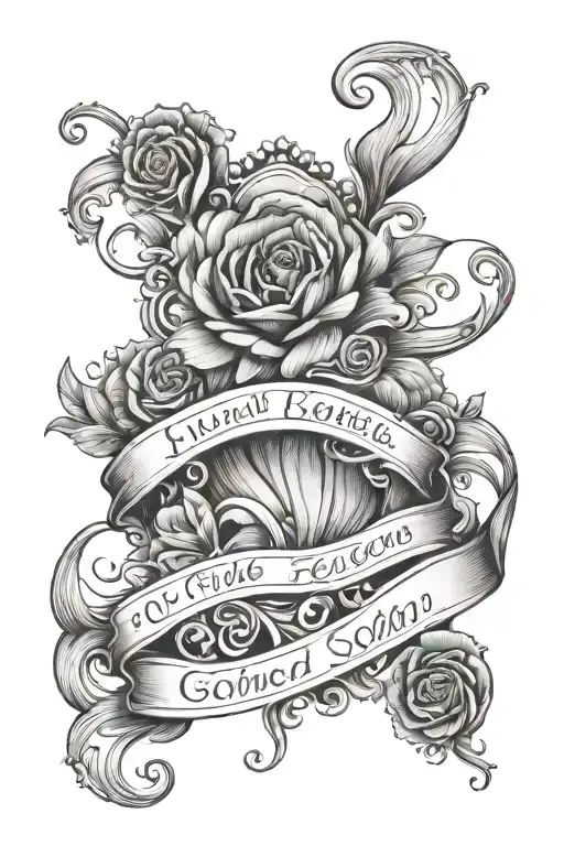 Fine Line Name Tatto