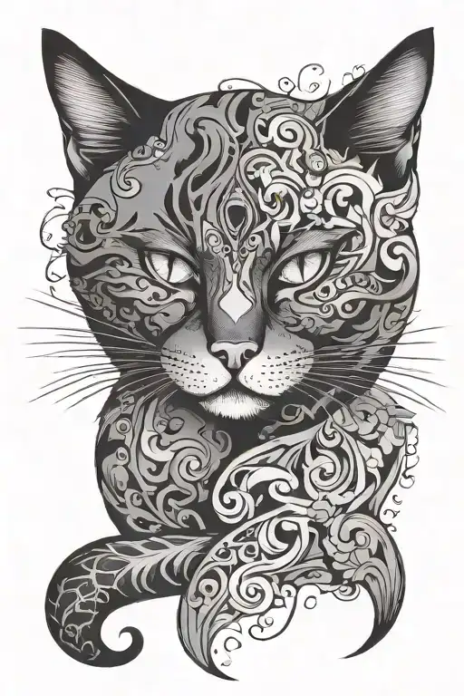 Semicolon Cat Sleeping