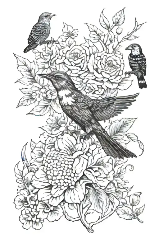 Flora And Animals In A 1880S Style Textbook Expanding Out From Full Colour To Line Art As A Gradient