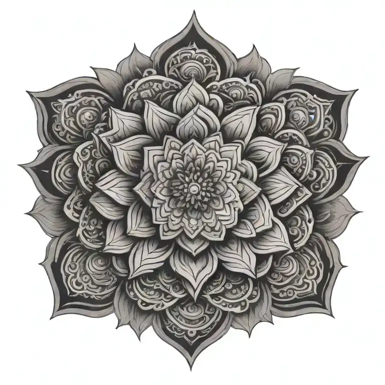 Mandala On Neck