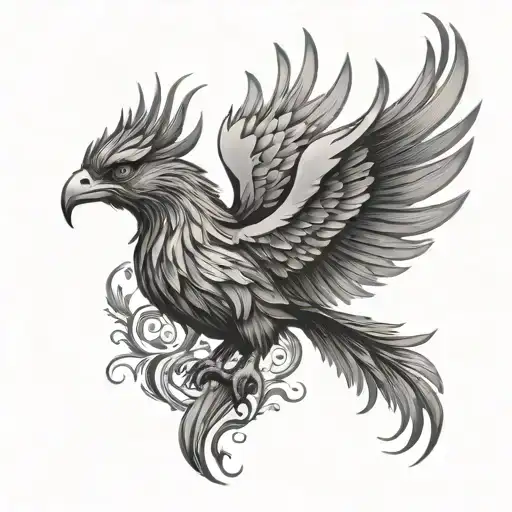 Phoenix With Crown