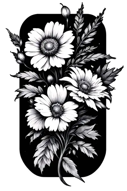 February April July August Birth Flower Bouquet