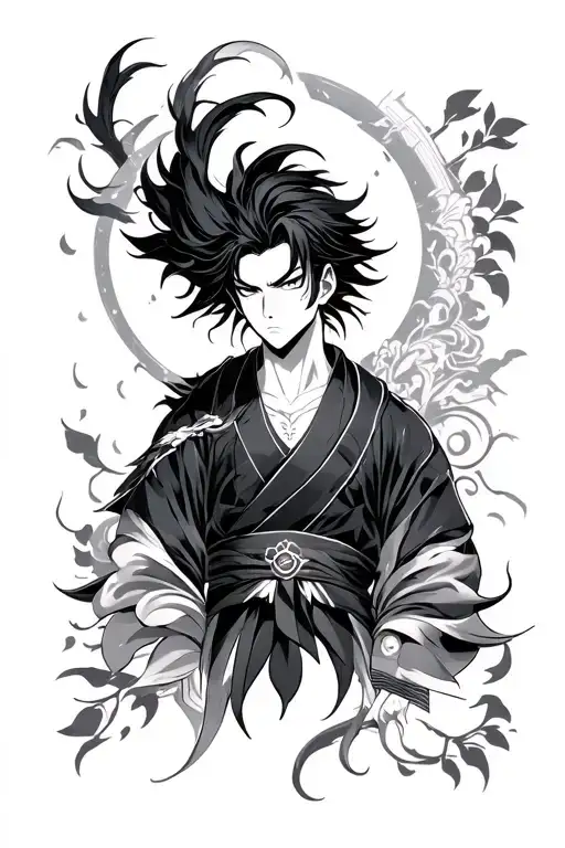 Full Sleeve Tattoo Inspired By Tanjiro From Demon Slayer