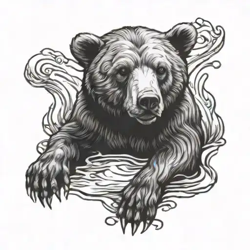 Bear Reflections In The Water Teddy Bear